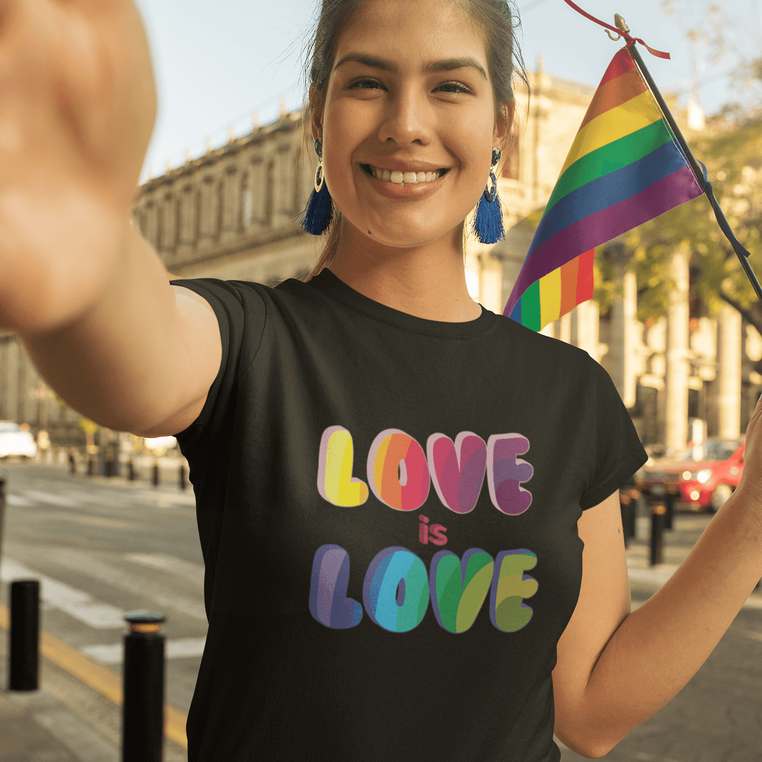 Love is Love - Unisex Long Sleeve T-Shirt - Green Society Threads